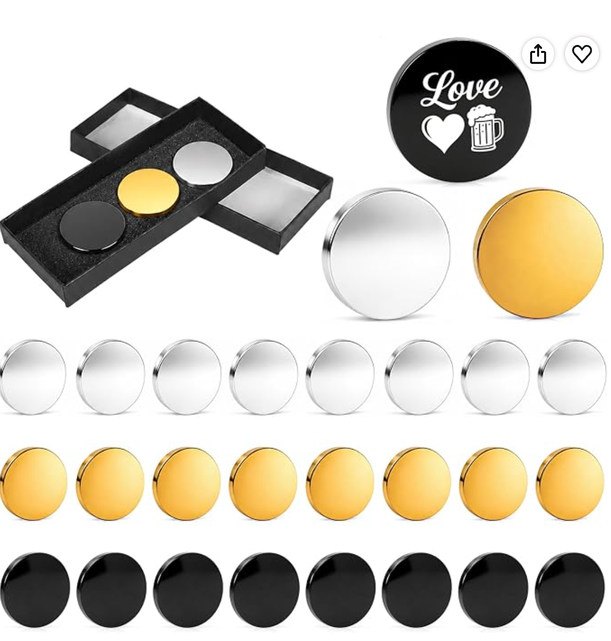 Production Challenge Coin - Gold Silver and Black